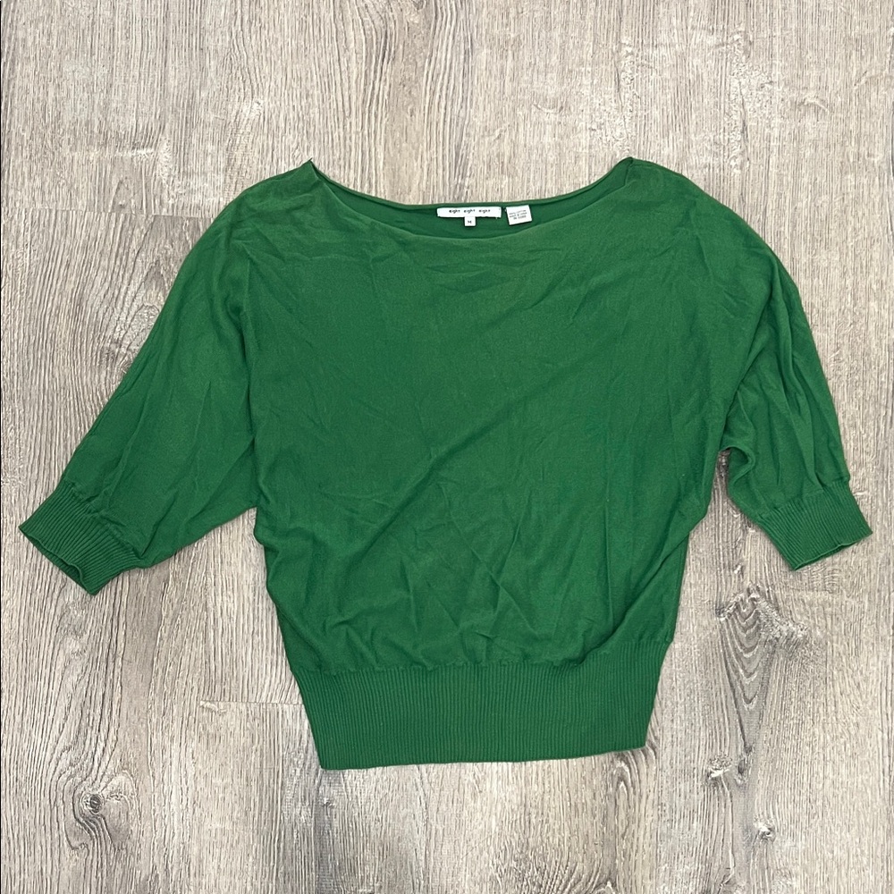 eight eight eight Kelly Green Knit Tee
